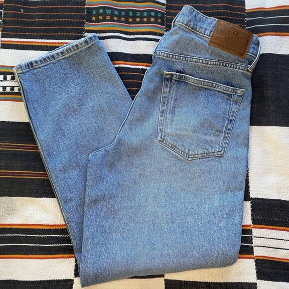 Lucky Brand Boy Mid Rise Relaxed Straight Patchwork Pants. Festival. Boho. 10/30 - Picture 2 of 16